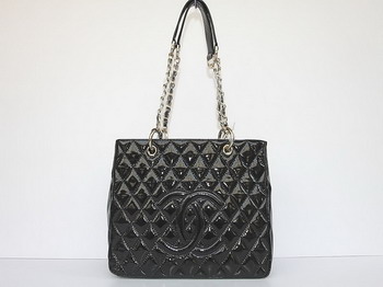 AAA Chanel Quilted CC Tote Bag 35626 Black On Sale